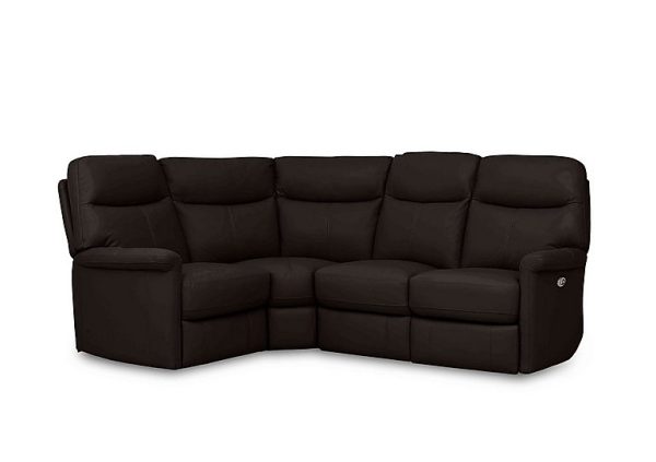 Compact Collection Lille HW Leather Power Recliner Left Hand Facing Corner Sofa | Bed Sava