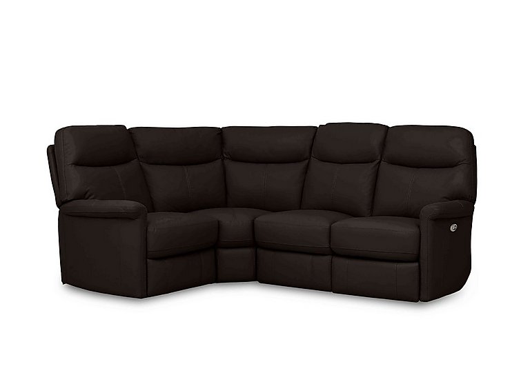 Compact Collection Lille HW Leather Power Recliner Left Hand Facing Corner Sofa