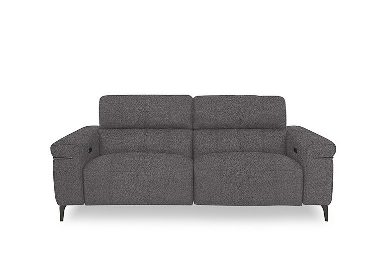 Homestage Fabric 3 Seater Power Recliner Sofa with Power Headrests
