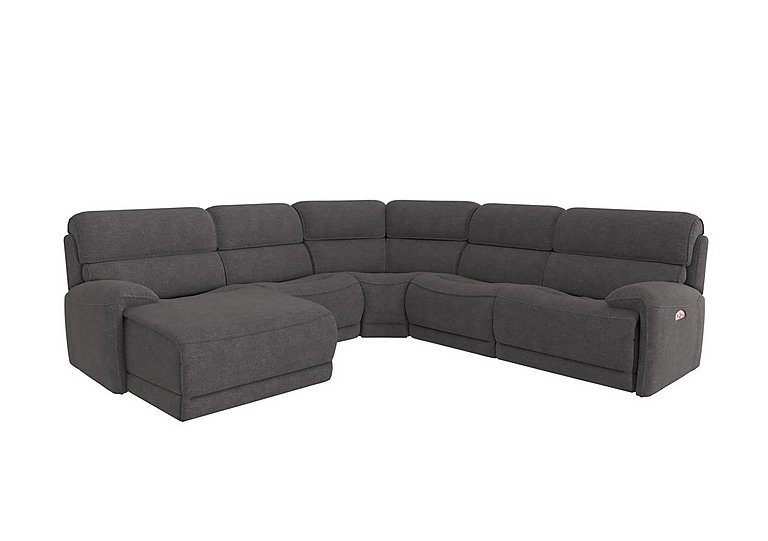 Link Fabric Left Hand Facing Corner Chaise Power Sofa