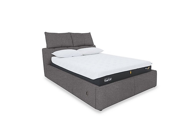 Tyrell Fabric Electric Ottoman Bed Frame - King Size