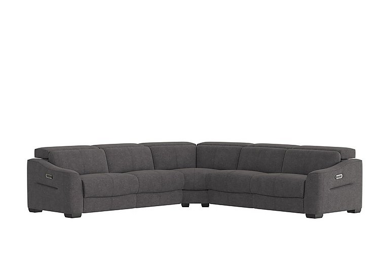 Xavier Fabric Large Left Hand Facing Corner Sofa with Power Recliner