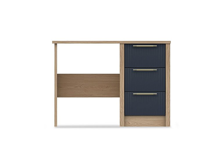 London Bedrooms - Chelsea 3 Drawer Dressing Table with Gold Handles - Royal Blue