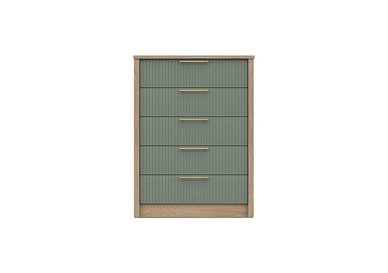 London Bedrooms - Chelsea 5 Drawer Chest with Gold Handles