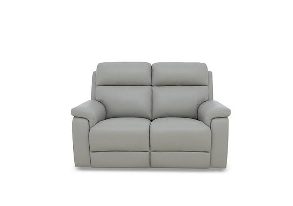 Raven Leather 2 Seater Power Recliner Sofa | Bed Sava