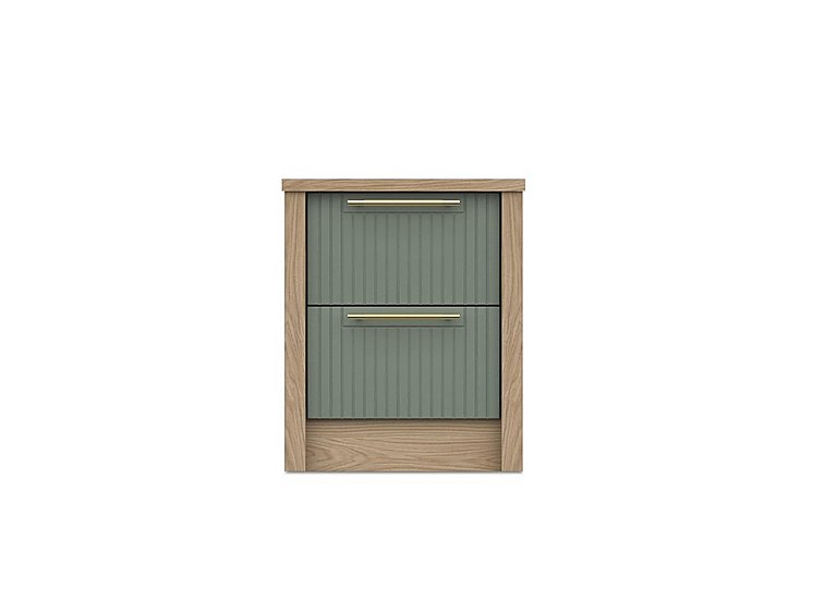 London Bedrooms - Chelsea 2 Drawer Bedside Cabinet with Gold Handles
