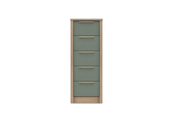 London Bedrooms  Chelsea 5 Drawer Tall Boy with Gold Handles | Bed Sava