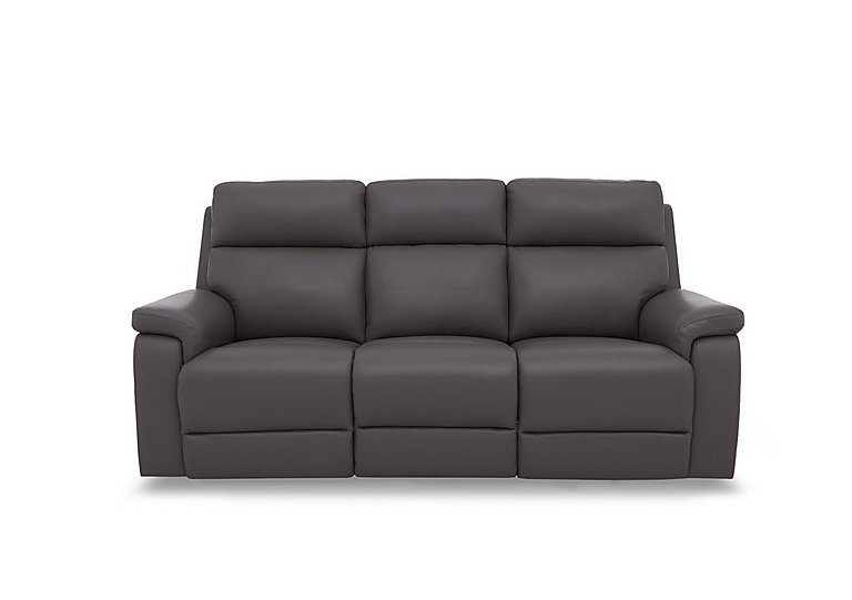Raven Leather 3 Seater Sofa