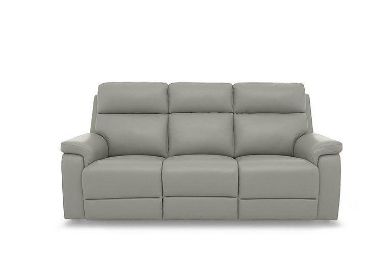 Raven Leather 3 Seater Leather Power Recliner Sofa