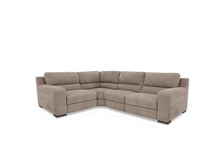 Viali Fabric Left Hand Facing Corner Sofa with Power Recliner