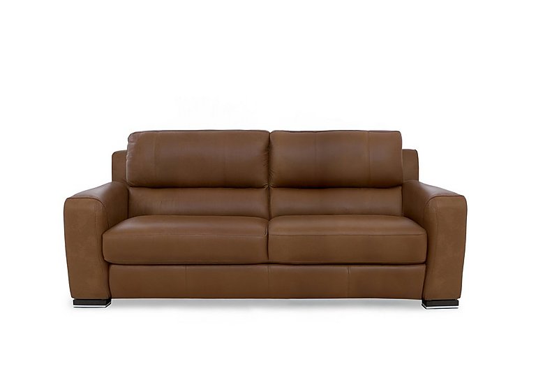Viali Leather 3 Seater Sofa