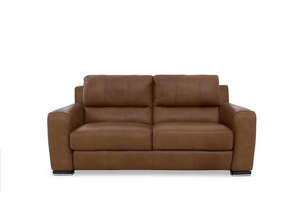 Viali Leather 2 Seater Sofa | Bed Sava