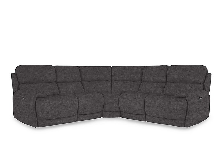 Link Fabric Large Power Recliner Corner Sofa with Power Headrests