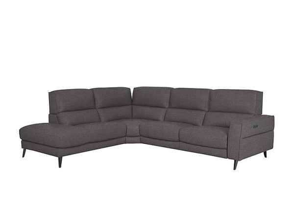 Axel Fabric Left Hand Facing Chaise End Power Recliner Sofa | Bed Sava