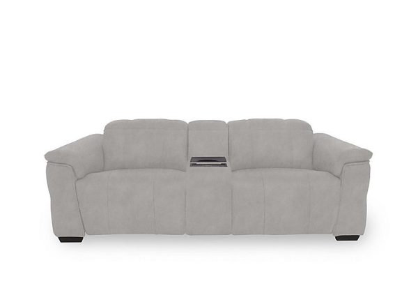 Inca Fabric 3 Seater Power Recliner Sofa with Power Headrests and Fridge Console | Bed Sava