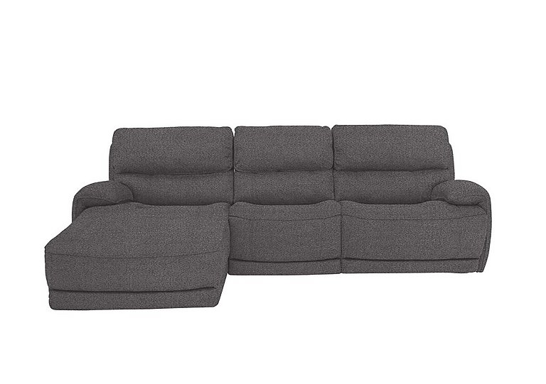 Link Fabric Power Recliner Left Hand Facing Corner Chaise Sofa with Power Headrests