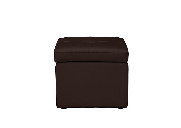 Easy Tray HW Leather Storage Footstool