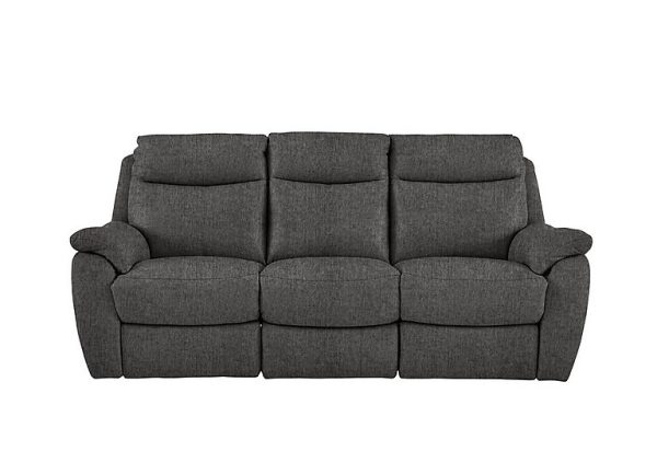 Snug 3 Seater Fabric Manual Recliner Sofa | Bed Sava