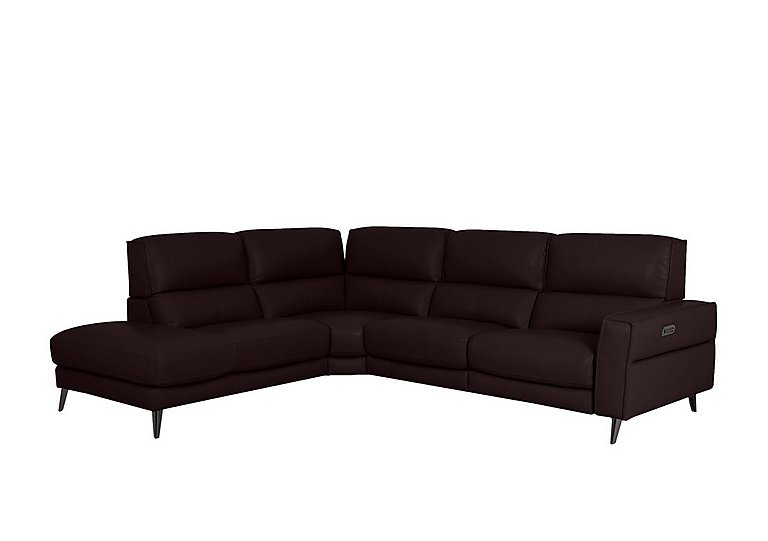 Axel HW Leather Left Hand Facing Chaise End Power Recliner Sofa