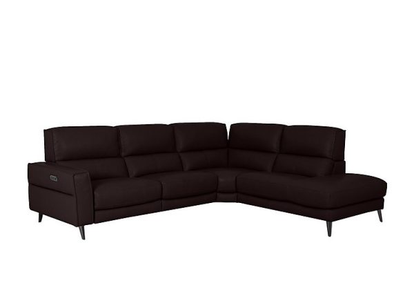 Axel HW Leather Right Hand Facing Chaise End Power Recliner Sofa | Bed Sava