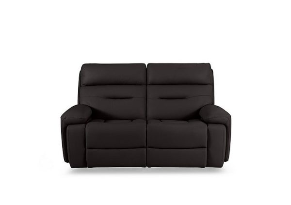 Cinemax 2 Seater Leather Power Recliner Sofa with Power Headrests and Media Arms | Bed Sava
