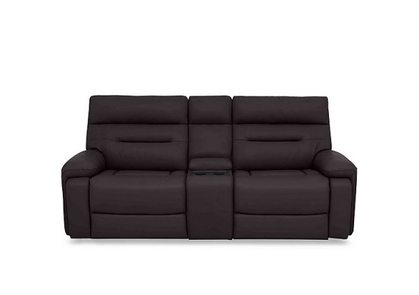Cinemax Media 3 Seater Leather Power Recliner Sofa with Power Headrests | Bed Sava