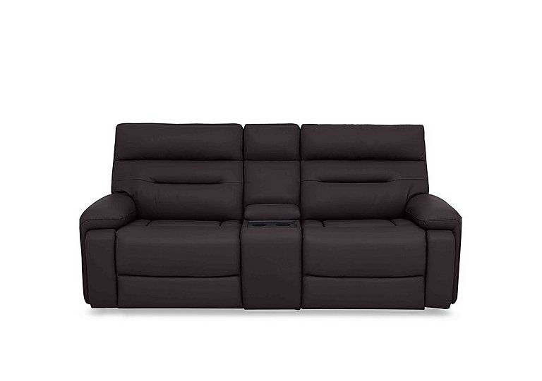 Cinemax Media 3 Seater Leather Power Recliner Sofa with Power Headrests