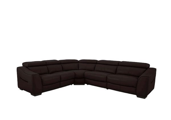 Elixir HW Leather Power Recliner Left Hand Facing Corner Sofa | Bed Sava