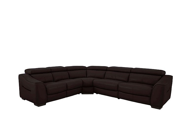 Elixir HW Leather Power Recliner Left Hand Facing Corner Sofa