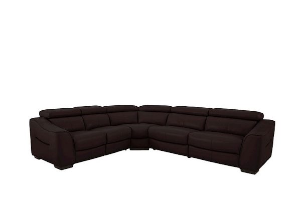 Elixir HW Leather Power Recliner Right Hand Facing Corner Sofa | Bed Sava