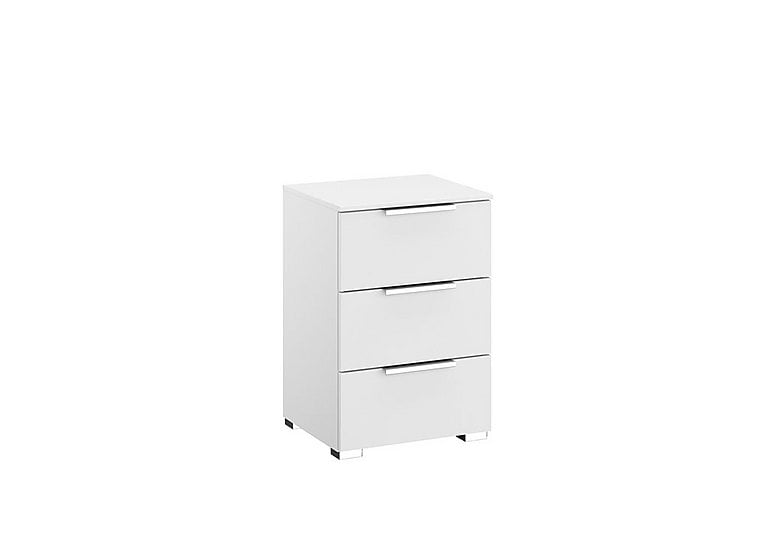 Rauch - Formes Decor 3 Drawer Bedside Chest - White