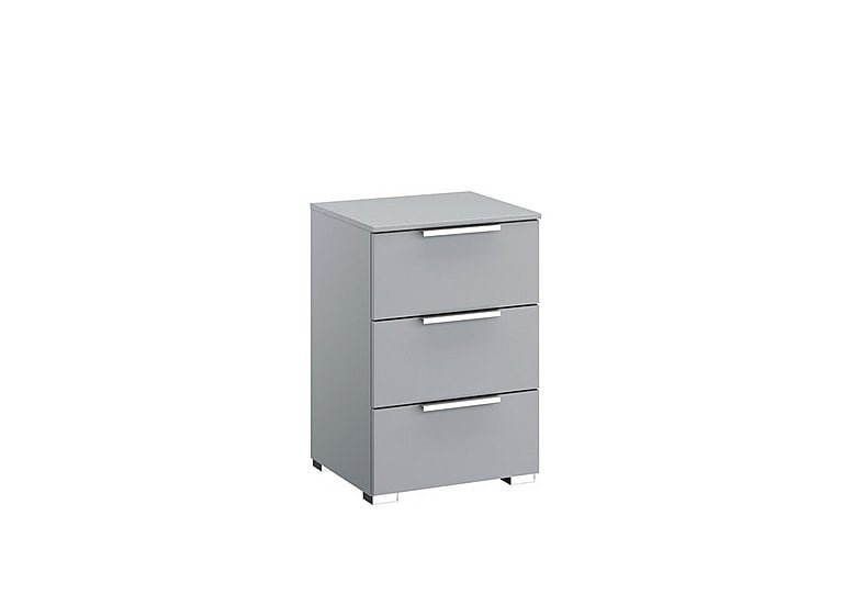 Rauch - Formes Decor 3 Drawer Bedside Chest - Silk Grey