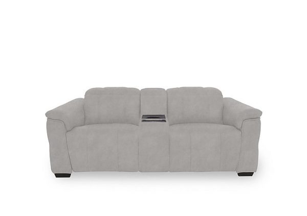 Inca Fabric 2 Seater Power Recliner Sofa with Power Headrests and Fridge Console | Bed Sava