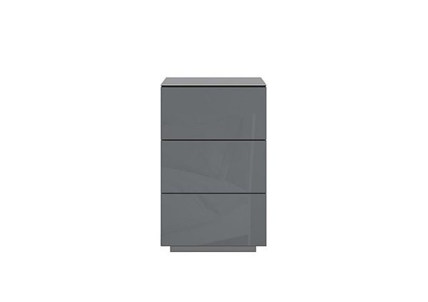 Mando 3 Drawer Bedside Chest with Hidden Charger  Grey | Bed Sava