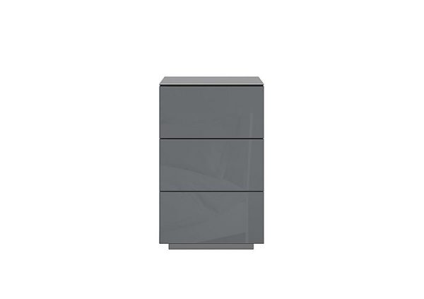 Mando 3 Drawer Bedside Chest  Grey | Bed Sava