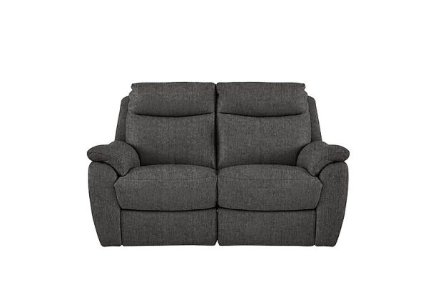 Snug 2 Seater Fabric Manual Recliner Sofa | Bed Sava