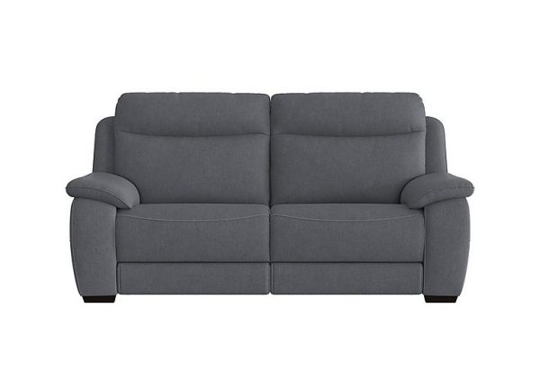 Starlight Express 3 Seater Fabric Recliner Sofa with Power Headrests | Bed Sava