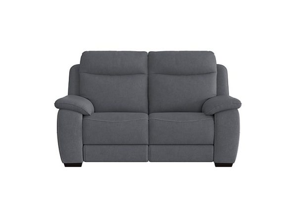 Starlight Express 2 Seater Fabric Recliner Sofa with Power Headrests | Bed Sava