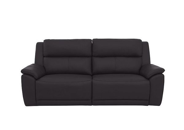 Utah Leather 3 Seater Power Recliner Sofa with Power Headrests Power Lumbar and Heated Seats | Bed Sava
