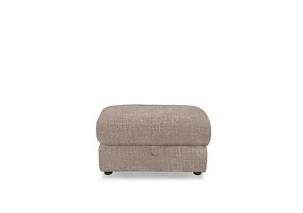 Viali Fabric Storage Footstool | Bed Sava