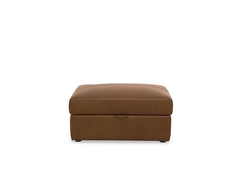 Viali Leather Storage Footstool