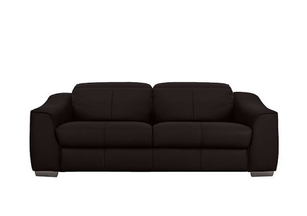Xavier 3 Seater HW Leather Sofa with Power Recliner | Bed Sava