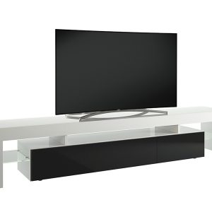 GFW Peru Large TV Unit  Black Furniture | Bed Sava
