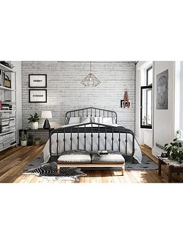 Dorel Home Bushwick Metal Bed Frame - Grey