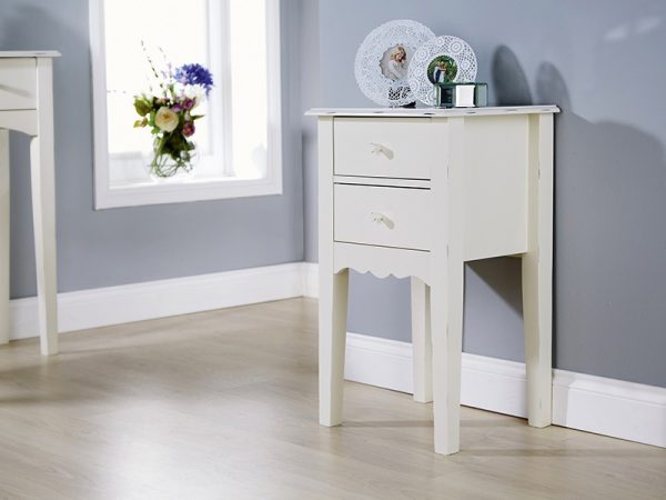 GFW Shabby Chic Nightstand Bedroom Furniture | Bed Sava