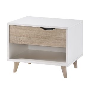 LPD Furniture Amsterdam 1 Drawer Bedside Cabinet Bedside Chest | Bed Sava