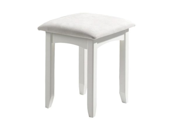 Julian Bowen Cameo Dressing Table Stool Stone White Stool | Bed Sava