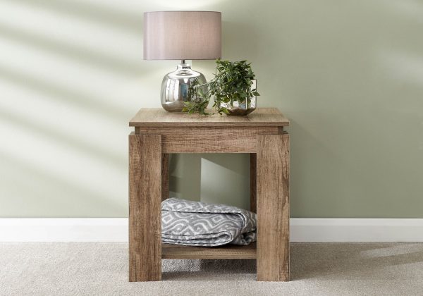 GFW Canyon Oak Lamp Table | Bed Sava