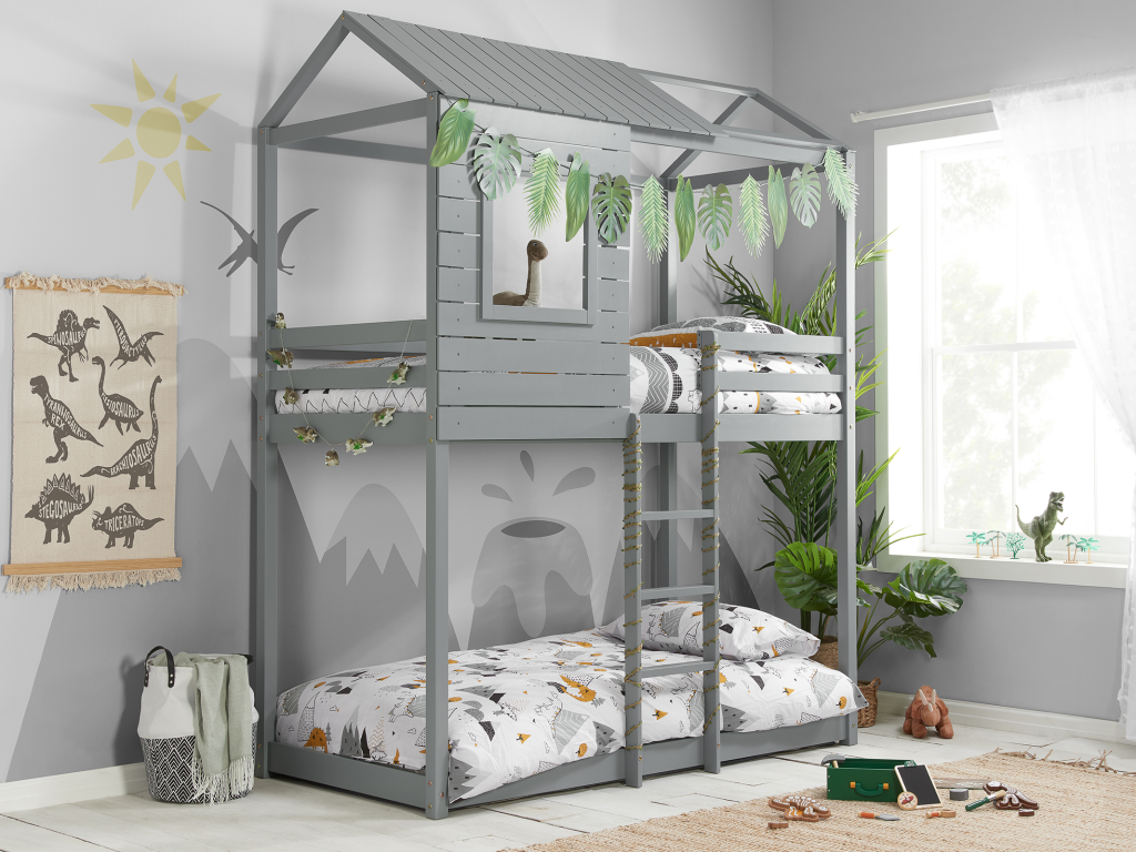 Birlea Adventure Bunk Bed Grey Bunk Bed | Bed Sava