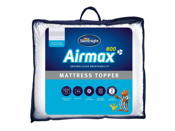 Silentnight Airmax 800 Mattress Topper Single Topper | Bed Sava